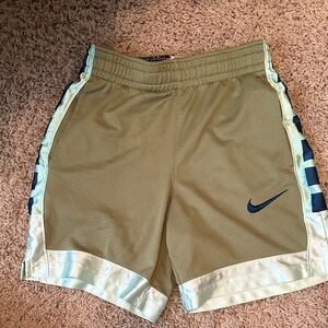 Nike Boys Olive and Light Blue Shorts